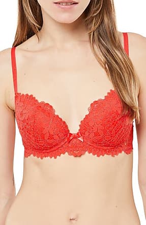 My Fit Lace Contour Plunge Bra (Jester Red)
