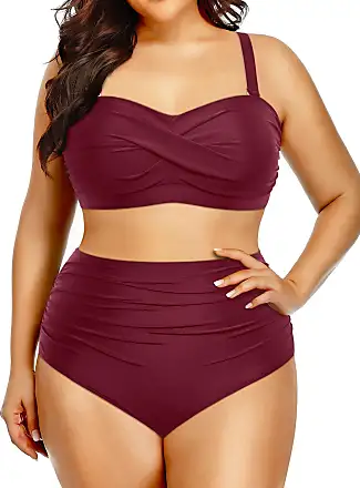 Yonique Women Strapless One Piece Swimsuit Tummy Control Bandeau Bathing  Suit Cheeky Swimwear : : Clothing, Shoes & Accessories