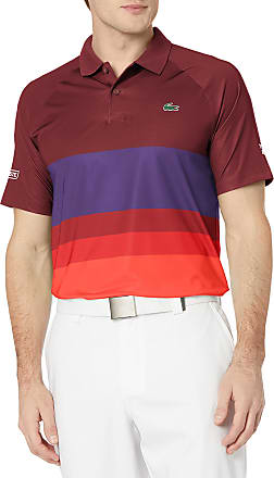 NWT Lacoste Men's Sports Short Sleeve Ultra Dry ColorBlock Polo Sizes XL-3XL