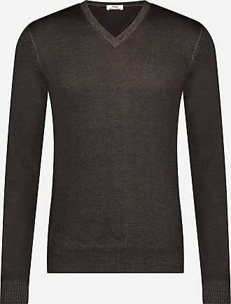 Mode Sweaters V-halstruien grain de malice V-halstrui bruin-lichtgrijs gestippeld casual uitstraling 