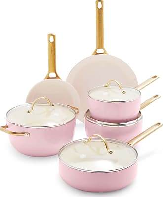 Hudson Healthy Ceramic Nonstick, 8 Piece Cookware Pots and Pans
