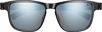 Hurley Sunrise 53mm Polarized Square Sunglasses In Shiny Black