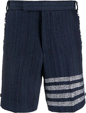 Edward Achour Paris rough-cut tweed shorts - Black