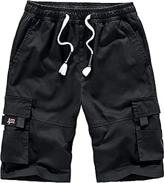 SilverBasic Pantalons de Travail Homme Short de Sécurité Militaire Bermudas Cargo avec Multi Poches 
