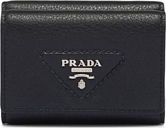 Prada logo-plaque Bi-Fold Wallet - White
