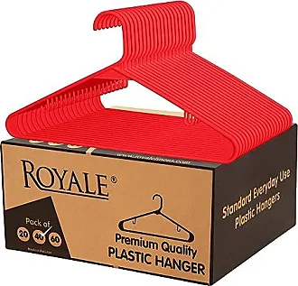 Plastic Clothes Hangers (20, 40, 60, 100 Packs) Heavy Duty Durable Coat and  C