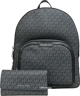 Michael Kors Phoebe Medium Backpack Drawstring School Bag Black Leather