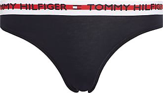 Tommy Hilfiger Damen Slip mit elastischem Bund und Logoschriftzug grau