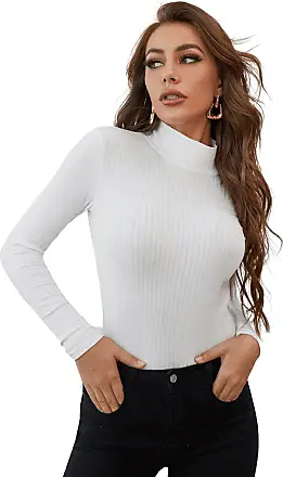 SOLY HUX Womens Plus Size Bodysuit Square Neck Long Sleeve T