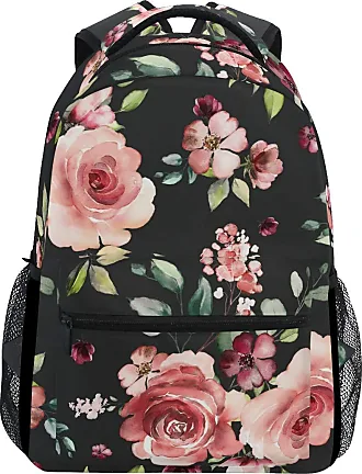 Floral Suitcase Rose Flower Luggage Pink Flower Travel Bag 