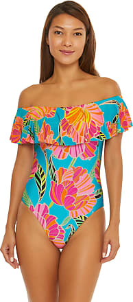 Lucky Women's Standard Blossom One Piece Swimsuit-V-Neckline, Adjustable  Straps, Bathing Suits, Multi at  Women's Clothing store