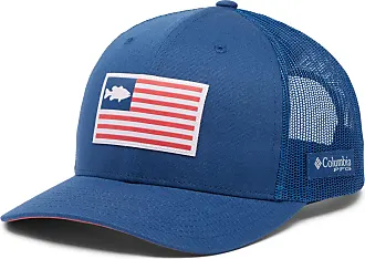 Columbia PFG Patch Dad Cap, Black/Fish Star Flag, One Size