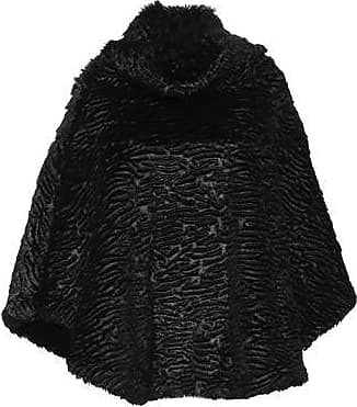 Mujer Ropa de Jerséis y prendas de punto de Ponchos y vestidos poncho Poncho Alberta Ferretti de Seda de color Negro 