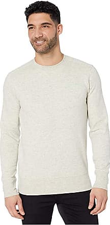 Scotch & Soda Mens Quilted Crewneck Sweat with Zip at Sideseam 