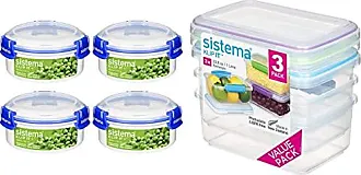 Sistema Klip It To Go Stack Lunch Container Round 965ml (Asstd