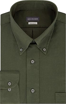 olive green button up shirt mens