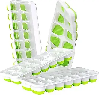 Joie Extra Large Ice Cube Tray, Covered and Stackable, No-Spill Removable  Lid, Set of 2