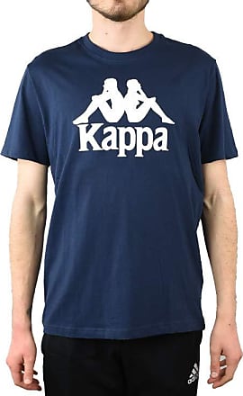 Kappa Homme Classique Taped T Shirt Blanc Vert Rétro Football Casuals Tee Top 