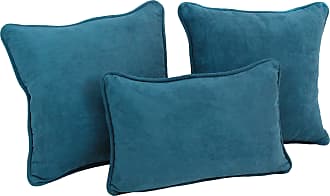 Blazing Needles Solid Microsuede Double Corded 8 to 9 Futon Slipcover Set with 2 Bolster Pillows Full Set of 3 Camel