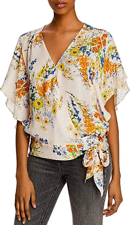 Parker Womens Ainsley Long Sleeve Wrap Blouse 