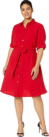 ralph lauren red shirt dress