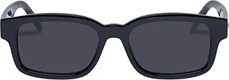 Le Specs Under Wraps Oval Sunglasses in Black