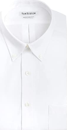 NWT Van Heusen Oxford Dress Shirt Short Sleeve Regular Fit Wrinkle Free Yellow 