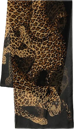 Saint Laurent - Leopard-Print Silk Scarf - Women - Silk - One Size - Black