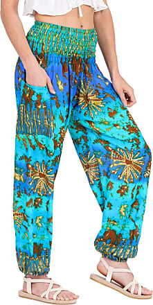 Blue Harem Trousers: Sale up to −60%