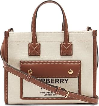 Burberry Small Note TB Raffia Shoulder Bag
