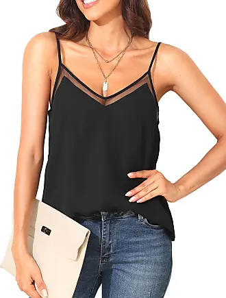White Tank Tops Women Plus Size Tummy Control Summer V Neck Blouse Guipure  Lace Chiffon Sleeveless Tops For Women Workout
