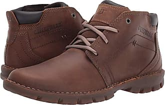 CAT Caterpillar Draven Ankle Boots Mens Chocolate Brown Lace Up Leather Shoes 