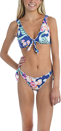 Hobie Womens High Neck Keyhole Hipster Bikini Swimsuit Top