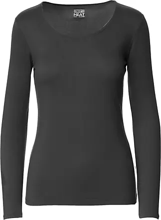 32 Degrees Heat Womens Ultra Soft Thermal Lightweight Baselayer Scoop Neck Long  Sleeve Top, Black, X-Small at  Women's Clothing store