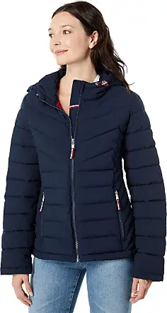 Tommy Hilfiger Women's Performance Navy Blue Lined Padded Logo