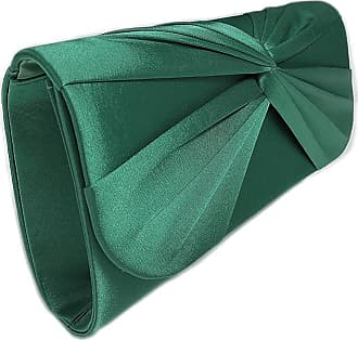 Leather clutch bag Clare V Green in Leather - 14822314
