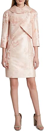 Tahari by ASL Womens Wrap Jacket and Dress Set, Pink Gold Floral, 10