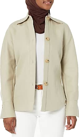 Vince Oversized Leather Bomber Jacket in Canyon