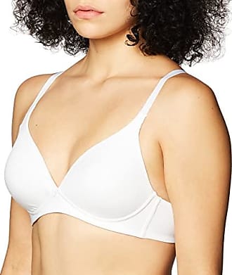 Warner's Womens Invisible Bliss Cotton Wirefree with Lift, White, 40C