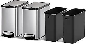 Eko Urban Commercial Stainless Steel 90Liter/23.7 Gallon Round Open Top Trash Can