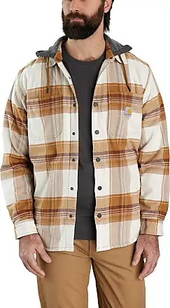Carhartt Paul Rugged Flex Relaxed Fit Canvas Fleece-Lined Shirt