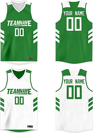  Custom Men Boy Basketball Jerseys Printed Reversible Mesh  Performance Athletic Blank Team Uniforms for Sports, Black-Blue, One Size 