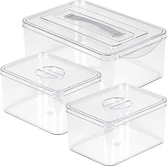 Richards Homewares Stackable Jewelry Storage Organizer Tray, 8-Compartment  without Ring Holder, White