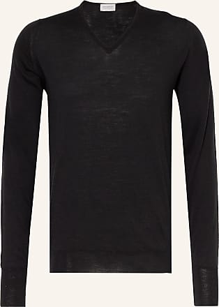 John Smedley Wollen trui zwart gestippeld casual uitstraling Mode Sweaters Wollen truien 