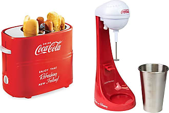 Nostalgia Retro Series 2-Slice Coca-Cola Long Slot Hot Dog and Bun