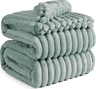 White Fleece Throw Blanket Couch Super Soft Women Cute Small Blanket 50x60