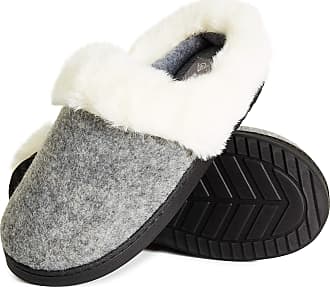Indoor Outdoor Anti Slip House Slippers Size 4-8 Open Back Felt Ladies Slippers Dunlop Womens Slippers 