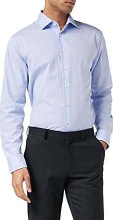 Seidensticker Extra Slim Langarm Mit Button-Down Kragen Soft Gestreift Smart Business Chemise Blau 12 38 Homme Taille Fabricant: 36 Bleu 
