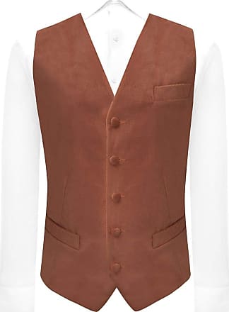 Tweed King & Priory Luxury Pewter Grey Herringbone Check Waistcoat with Lapel 