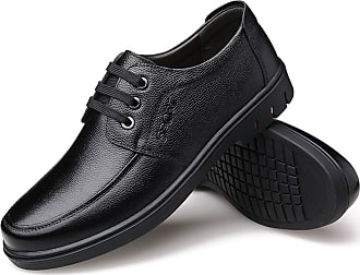 NIB Men's Tumbled Full Grain Leather Casual Comfort Oxfords Lace Up Shoes Sizes 